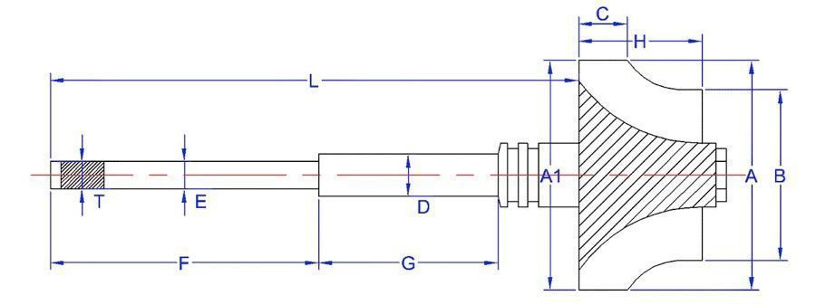 Ротор турбіни IH-02-0034 IH-02-0034 фото