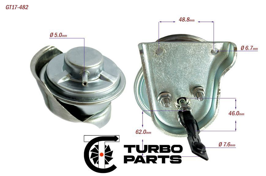 Вакуумный актуатор турбины Toyota 2.0D 17201-27030 721164 GA-10-0027 фото